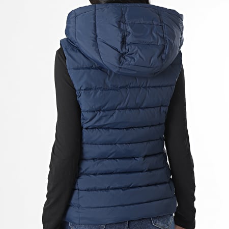 Tommy Jeans Doudoune Capuche Sans Manches Femme Basic 3742 Bleu