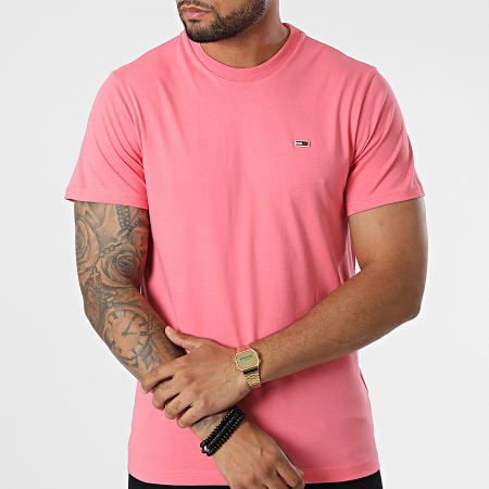 Tommy Jeans - Camiseta Classic Jersey 9598 Rosa