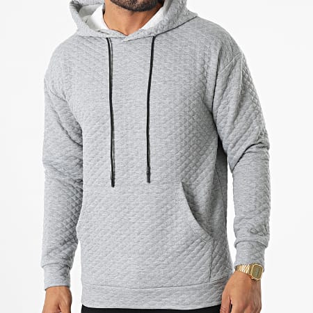 Uniplay - Sweat Capuche UY913 Gris Chiné