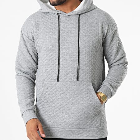 Uniplay - Sweat Capuche UY913 Gris Chiné