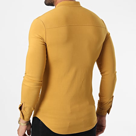 Uniplay - Chemise Manches Longues UY906 Jaune Moutarde
