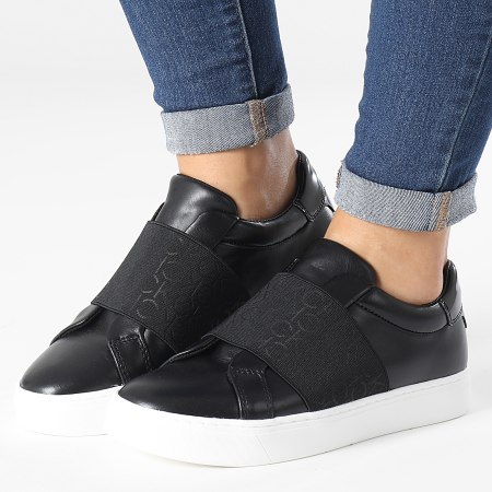 Calvin Klein - Zapatillas para mujer Cupsole Slip-On 1325 CK Negras - Ryses