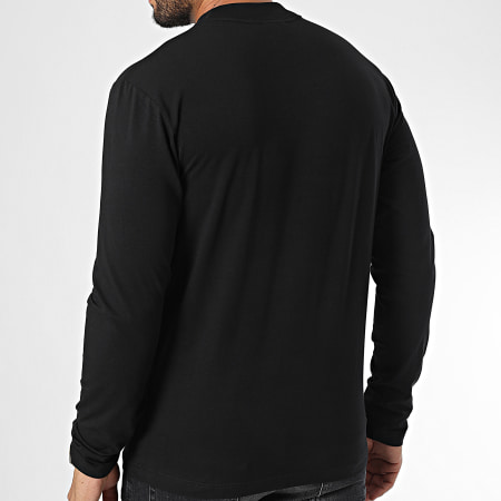 Calvin Klein - Tee Shirt Manches Longues Micro Logo 0179 Noir