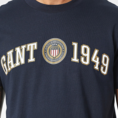 Gant - Tee Shirt Crest Shield 2003150 Bleu Marine