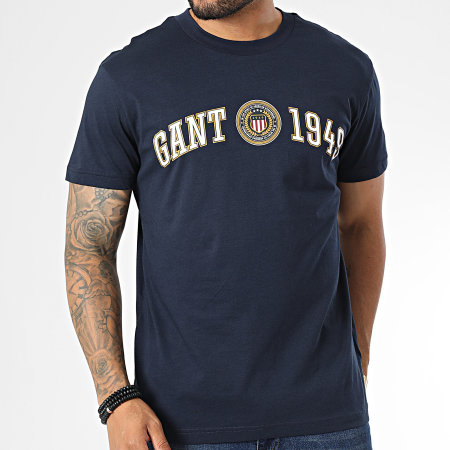 Gant - Tee Shirt Crest Shield 2003150 Bleu Marine