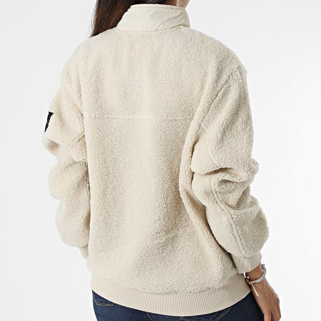 Calvin Klein - Jersey con cremallera para mujer Fur 2196 Beige