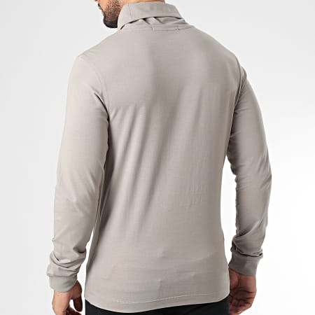 Calvin Klein - Tee Shirt Manches Longues Col Roulé 1701 Beige Foncé