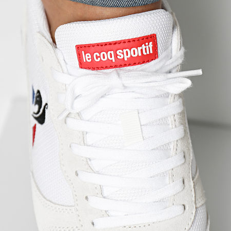Le Coq Sportif - Sneakers Alpha Tricolore 2220385 Bianco Ottico Rosso Fuoco