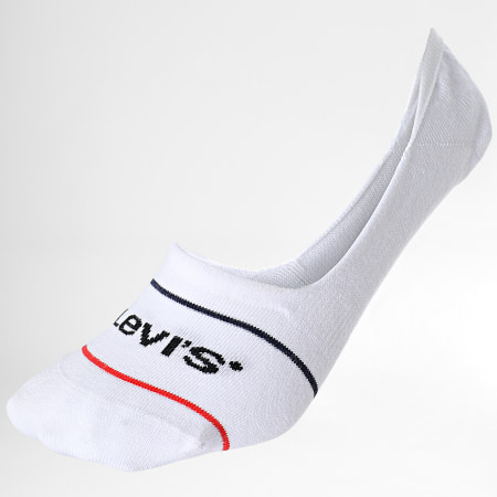 Levi's - Confezione da 2 paia di calzini invisibili 701219508 bianco