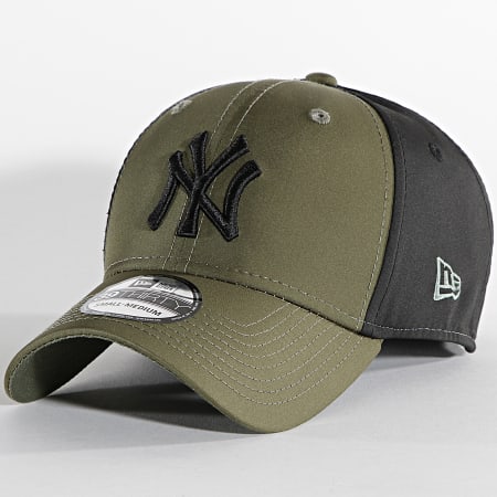 New Era - Cappellino 39Thirty bicolore New York Yankees Nero Verde Khaki