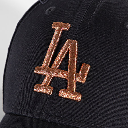 New Era - Gorra de mujer 9Forty Metallic Logo Los Angeles Dodgers Azul Marino
