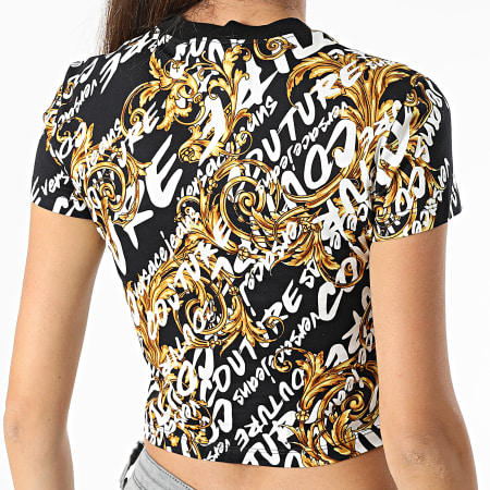 Versace Jeans Couture - Camiseta de tirantes para mujer 73HAH602-JS109 Negro