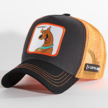 Capslab - Cappello Trucker HeeHee Nero Arancione