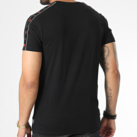 Capslab - Camiseta negra a rayas BOW2