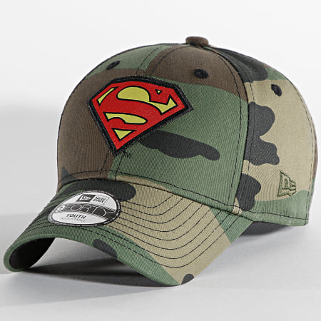 New Era - Berretto per bambini 9Forty Personaggio Superman Camouflage Verde Khaki