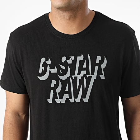 G-Star - Tee Shirt Retro Shadow D22210-C506 Noir