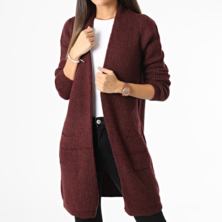 Only - Cardigan donna Jade Bordeaux