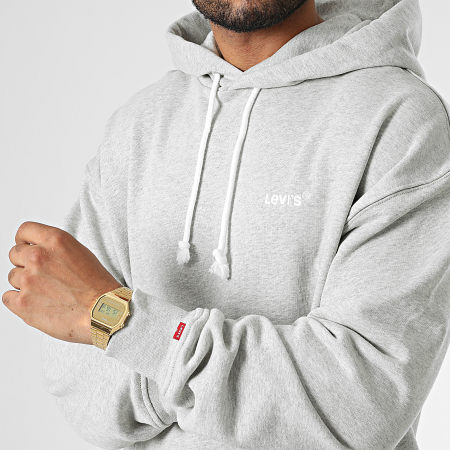 Levi's - Sweat Capuche Relaxed Fit A0747 Gris Chiné