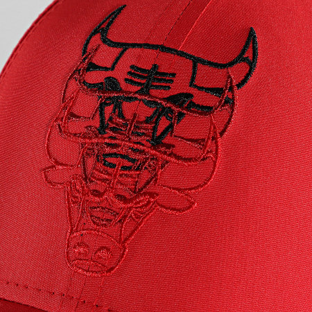 New Era - Gorra 9Forty Stack Logo Chicago Bulls Rojo