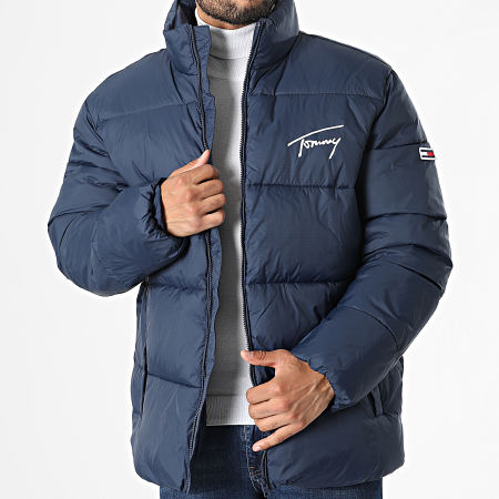 Tommy Jeans - Cappotto Signature 5446 blu navy
