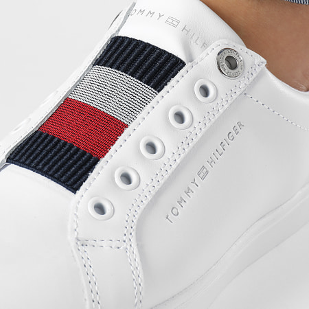 Tommy Hilfiger - Sneakers Elastic Slip-On Donna 6723 Bianco