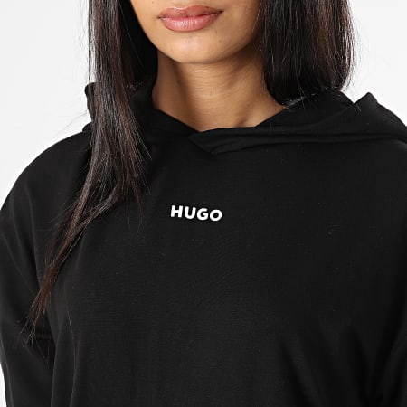 HUGO - Sudadera con capucha para mujer 50480538 Negro