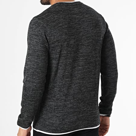 Deeluxe - Pull Monan Gris Anthracite Chiné