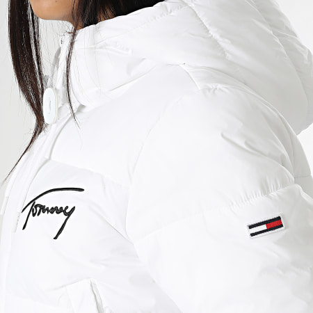 Tommy Jeans - Chaqueta acolchada Signature Crop para mujer Modern 4470 White