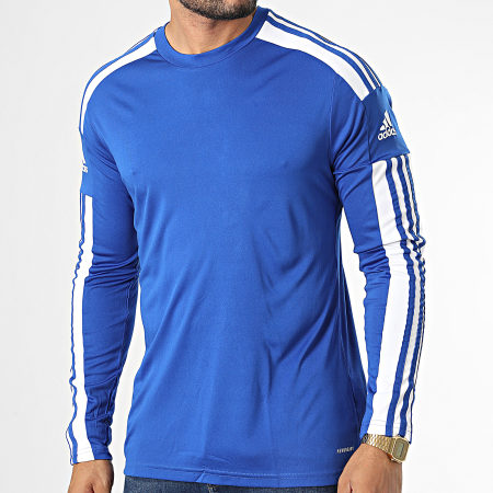 Adidas Sportswear - Tee Shirt Manches Longues A Bandes GK9152 Bleu Roi