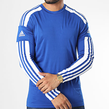 Adidas Sportswear - Tee Shirt Manches Longues A Bandes GK9152 Bleu Roi