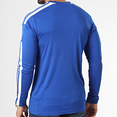 Adidas Sportswear - Tee Shirt Manches Longues A Bandes GK9152 Bleu Roi