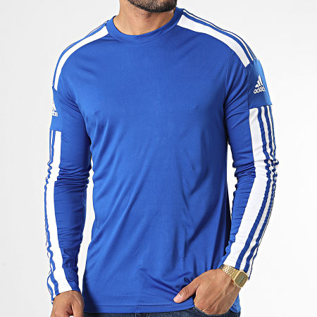 Adidas Sportswear - GK9152 Maglietta King Blue a maniche lunghe con strisce