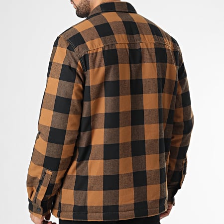 Dickies Veste A Carreaux Lined Sacramento A4XGR Camel Noir LaBoutiqueOfficielle