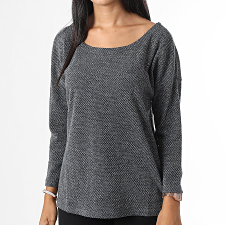 Only - Pull Femme Alba Gris Anthracite