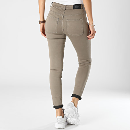 Jean slim femme beige new arrivals