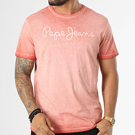 Pepe Jeans - West Sir New Camiseta PM508275 Rojo Ladrillo Brezo