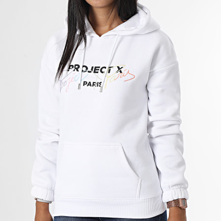 Project X Paris - Sudadera con capucha para mujer F222128 Blanco