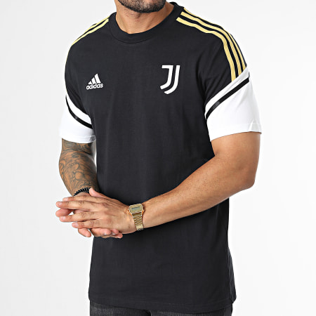 Adidas Sportswear - Tee Shirt A Bandes Juventus HA2634 Noir