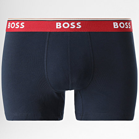 BOSS - Set di 3 boxer blu navy 50479121