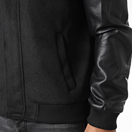 Frilivin - Chaqueta con cremallera HP06C73 Negro