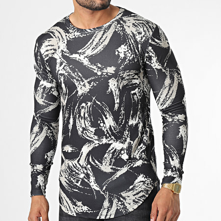 Camiseta oversize manga on sale larga