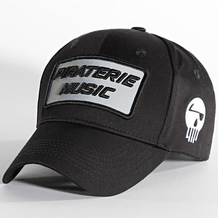 Piraterie Music - Cappello Big Logo nero riflettente