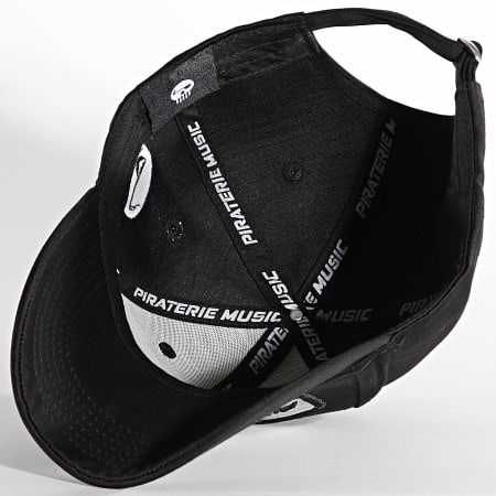 Piraterie Music - Cappello grande con logo nero riflettente