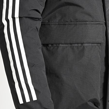 Adidas Sportswear - Giacca con cappuccio a righe GT1688 Nero