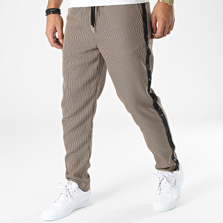 Frilivin - Pantaloni a quadri color cammello