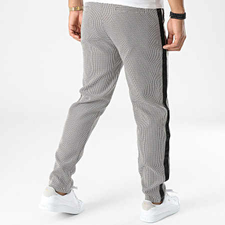 Frilivin - Pantaloni a quadri bianchi, beige e marroni