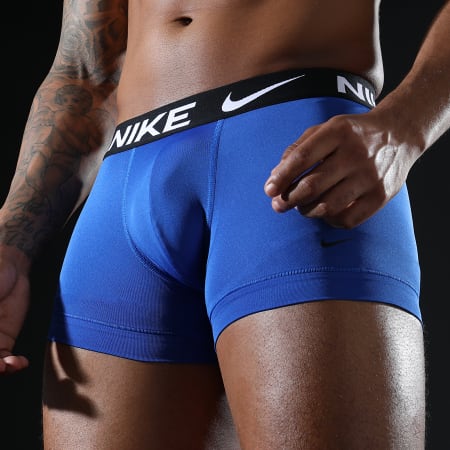 Nike - Dri-FIT Essential Micro KE1156 Azul Blanco Rojo Boxer Set 3