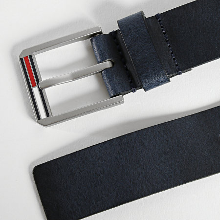 Tommy Jeans - Cintura in pelle Essential 0380 blu navy