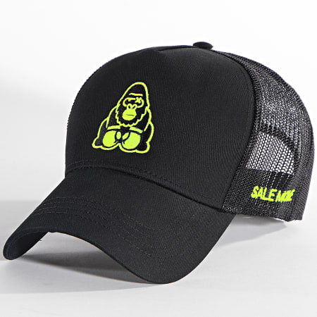 Sale Môme Paris - Cappello Trucker Gorilla Nero Giallo Fluorescente