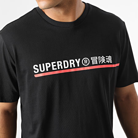 Superdry - Tee Shirt Code Tech Graphic M1011515A Noir
